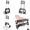 UNITEKI HAC75BS черно-серебристая - тележка тачка ручная, складная, алюминиевая, двухколесная, мобильная с телескопической ручкой (арт. 22025)