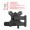 UNITEKI FMP1075 черный - крепление-кронштейн на трубу для монитора или ТВ наклонно поворотный, быстросъемный, диагональ 17-32 дюйма (арт. 22031)